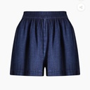 Linen Navy Shorts