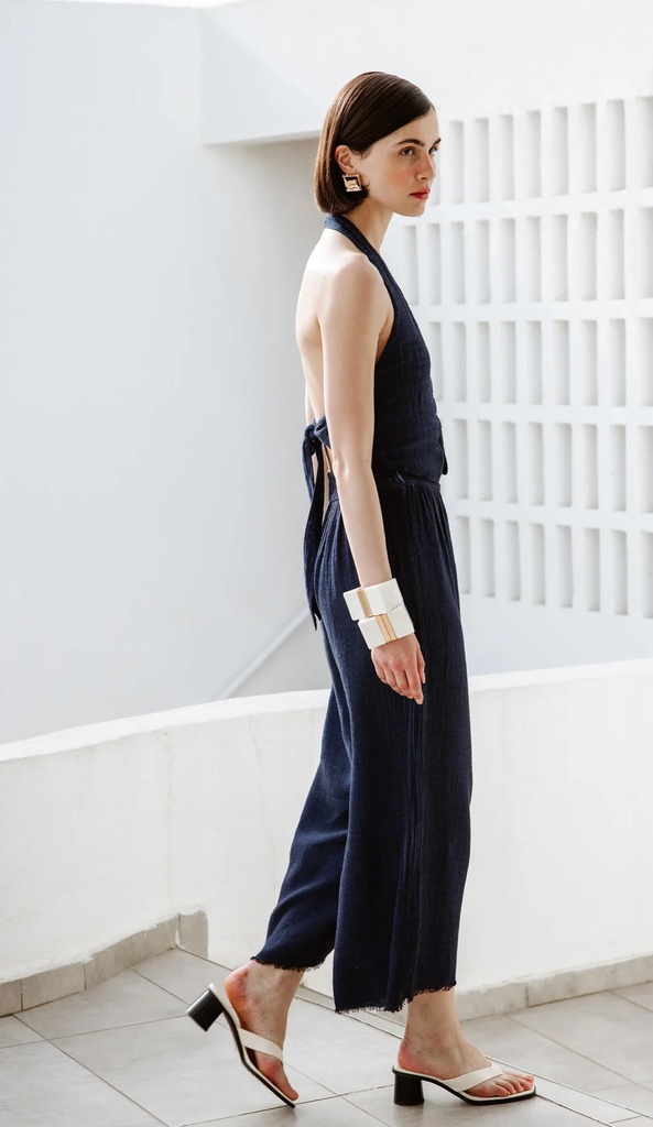 Linen Navy Pants