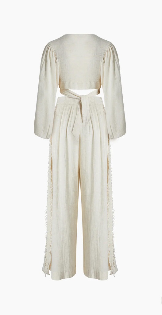Crinkle Linen Pant Set