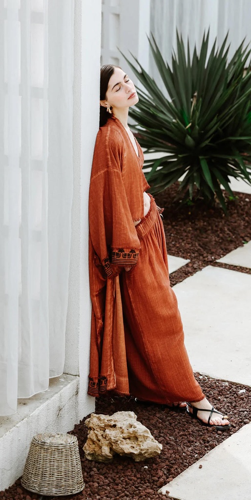 Terracotta Palazzo Pants