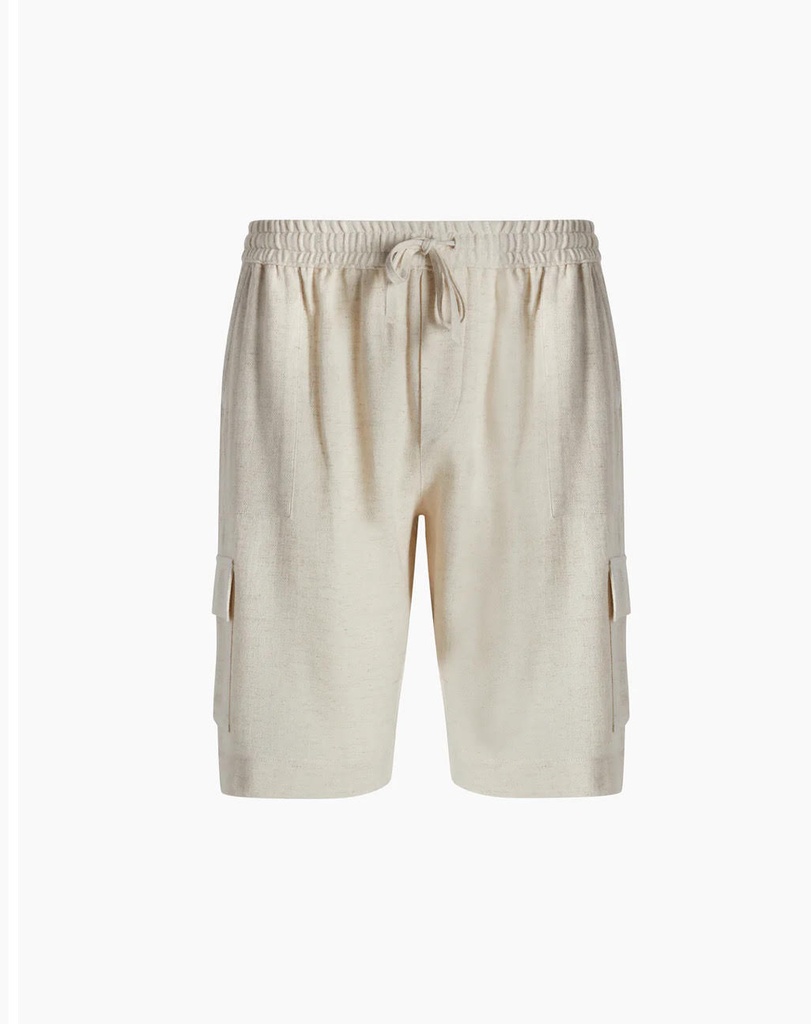 Men’s Linen Cargo Shorts